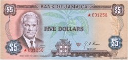 5 Dollars JAMAICA  1976 P.CS01a SC+