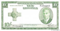 10 Shillings MALTA  1951 P.21 XF