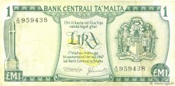 1 Lira MALTE  1973 P.31d F+