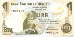 1 Lira MALTE  1979 P.34a SPL