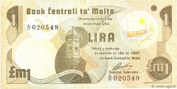 1 Lira MALTE  1979 P.34b MB