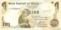 1 Lira MALTE  1979 P.34b BB