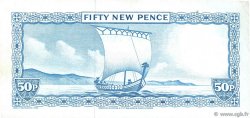 50 New Pence ÎLE DE MAN  1969 P.27a VF