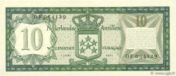 10 Gulden ANTILLES NÉERLANDAISES  1972 P.09b SUP+