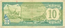 10 Gulden NETHERLANDS ANTILLES  1979 P.16a BC