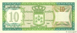 10 Gulden NETHERLANDS ANTILLES  1984 P.16b ST