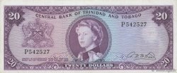 20 Dollars TRINIDAD and TOBAGO  1964 P.29b VF