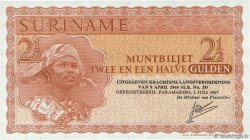 2,5 Gulden SURINAM  1967 P.117b AU