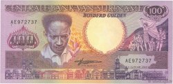 100 Gulden SURINAM  1988 P.133b UNC