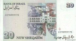 20 New Sheqalim ISRAELE  1987 P.54a BB