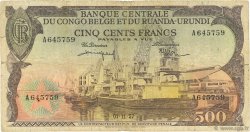 500 Francs CONGO BELGE  1957 P.34
