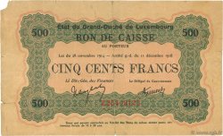 500 Francs LUXEMBURGO  1919 P.33b BC