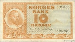 10 Kroner NORWAY  1955 P.31b1 F