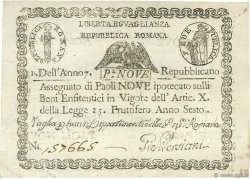 9 Paoli ITALY  1798 PS.539 XF+