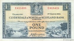 1 Pound SCOTLAND  1952 P.191a MBC+