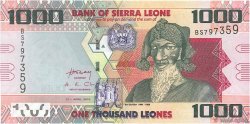 1000 Leones SIERRA LEONE  2010 P.30a FDC