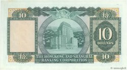 10 Dollars HONGKONG  1972 P.182g fST