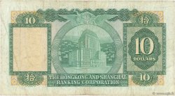 10 Dollars HONG KONG  1983 P.182j F+