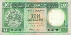 10 Dollars HONG-KONG  1985 P.191a MBC