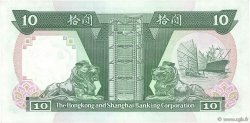 10 Dollars HONG KONG  1987 P.191a XF+