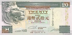 20 Dollars HONGKONG  1996 P.201b VZ