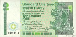 10 Dollars HONGKONG  1988 P.278b SS