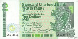 10 Dollars HONGKONG  1988 P.278b VZ+