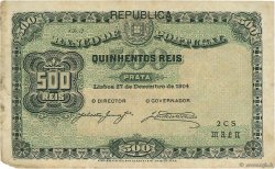 500 Reis PORTUGAL  1904 P.105a F