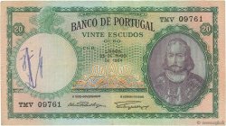 20 Escudos PORTUGAL  1954 P.153a BC+