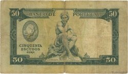 50 Escudos PORTUGAL  1953 P.160 BC+
