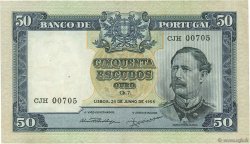 50 Escudos PORTUGAL  1955 P.160 MBC+