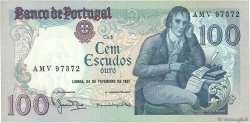 100 Escudos PORTUGAL  1981 P.178b fVZ