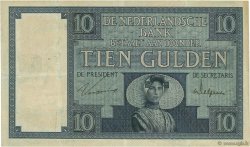 10 Gulden NETHERLANDS  1925 P.043b VF