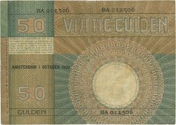 50 Gulden NETHERLANDS  1929 P.047 F