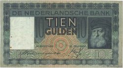 10 Gulden NETHERLANDS  1937 P.049 VF