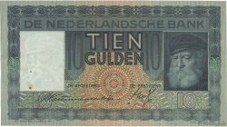 10 Gulden PAíSES BAJOS  1937 P.049 MBC+