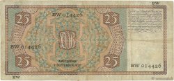 25 Gulden NETHERLANDS  1937 P.050 F