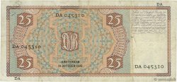 25 Gulden PAíSES BAJOS  1938 P.050 MBC