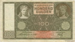 100 Gulden NETHERLANDS  1937 P.051a VF