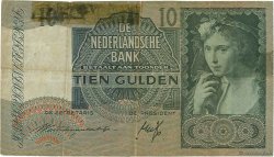 10 Gulden PAESI BASSI  1941 P.056a MB