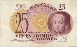 25 Gulden NETHERLANDS  1945 P.077 VF