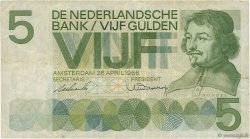 5 Gulden NETHERLANDS  1966 P.090a F