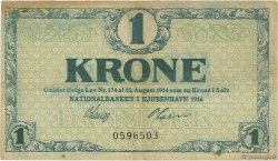 1 Krone DENMARK  1916 P.012a VF