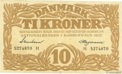 10 Kroner DANEMARK  1935 P.026l SUP