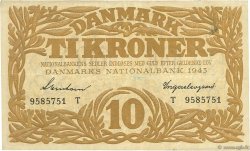 10 Kroner DINAMARCA  1943 P.031n BB