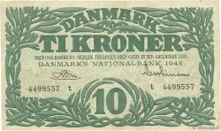 10 Kroner DINAMARCA  1948 P.037f BB