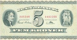 5 Kroner DINAMARCA  1952 P.042a BB