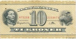 10 Kroner DINAMARCA  1952 P.043d BC+