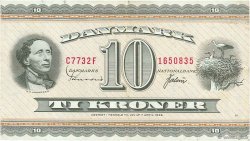 10 Kroner DENMARK  1973 P.044ac VF