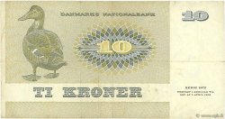 10 Kroner DENMARK  1975 P.048a VF
